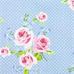Birch Fabric - Fabric Gutermann X Birch Summer Loft Roses 110cm X 10Mt 100% Co Dusty Blue-75